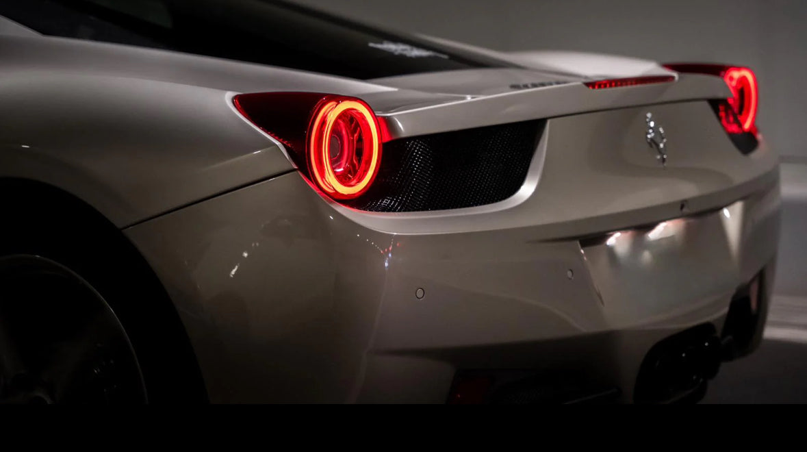 2010-2015 Ferrari 458 NOVA-Series Prismatic LED Tail Lights - Smoke - PRIMO DYNAMIC