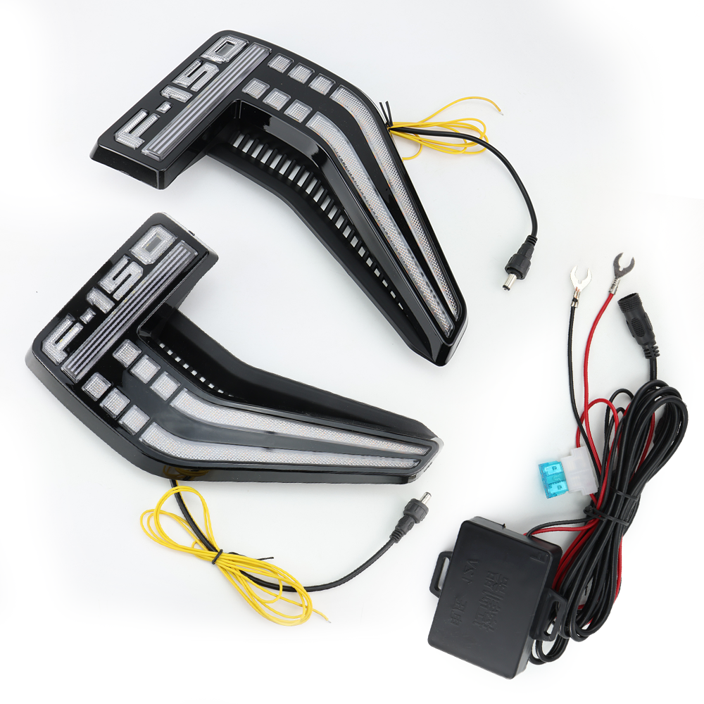 f-150 side vent Fender with white and amber lighting - PRIMO DYNAMIC