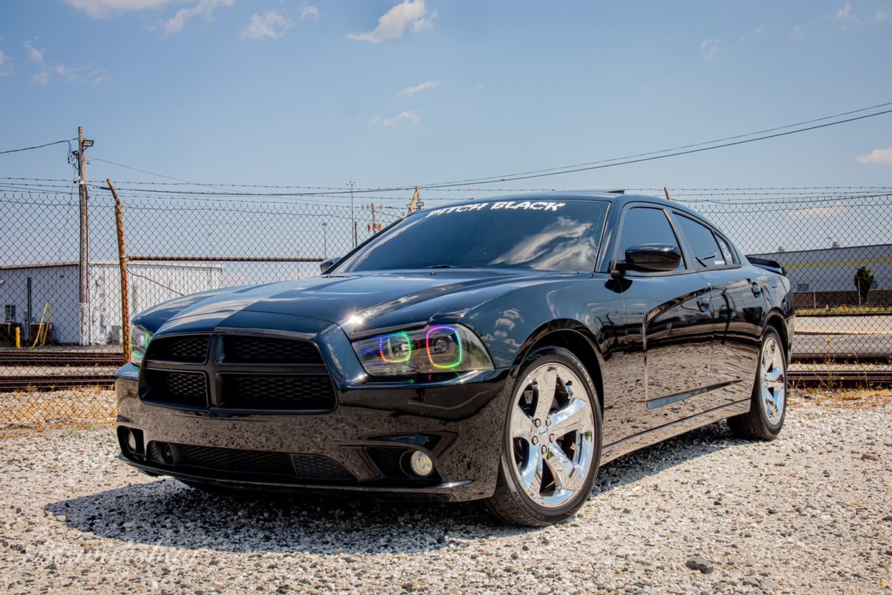2011-2014 Dodge Charger Prebuilt LED Headlights - PRIMO DYNAMIC