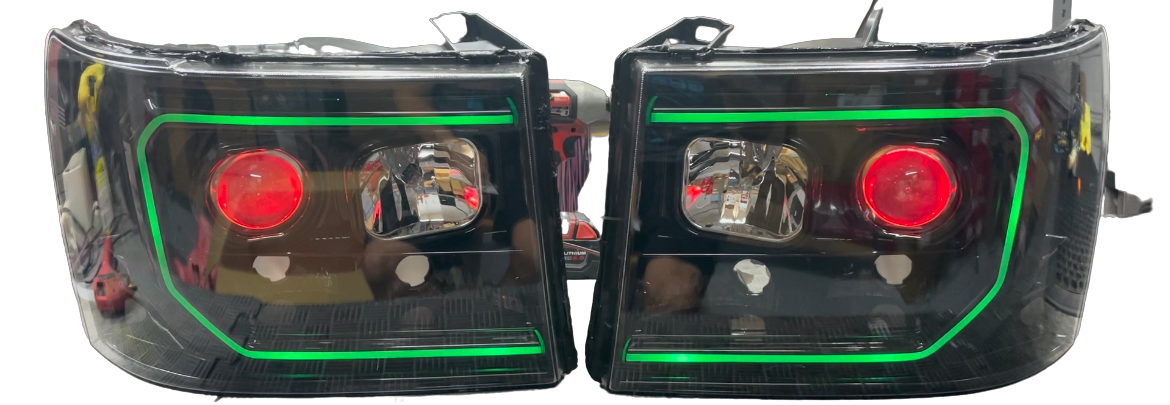 2007-2013 GMC Sierra Cyclops Edition Headlights - PRIMO DYNAMIC