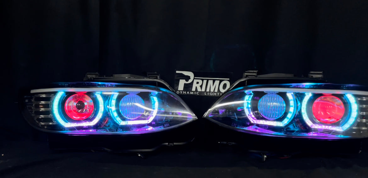 2007-2010 BMW E92/E93/328i/335i/M3/Coupe LED DRL Headlights - PRIMO DYNAMIC