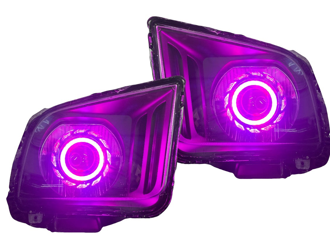2005-2009 Mustang Prebuilt LED Headlights - PRIMO DYNAMIC