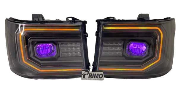 2007-2013 Gmc Sierra alpharex headlights - PRIMO DYNAMIC