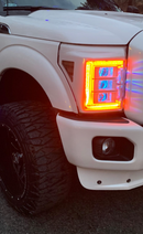 2011-2016 f-250 f-350 super duty Prebuilt LED Headlights by morimoto - PRIMO DYNAMIC