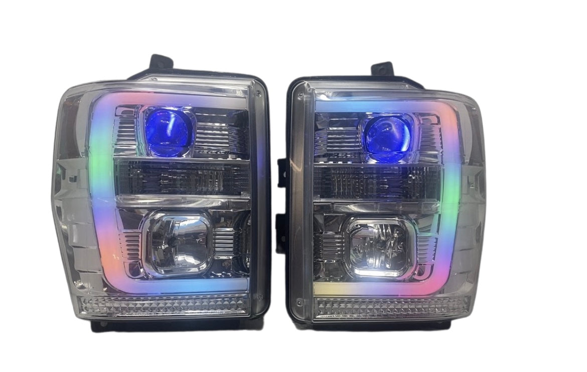 2008-2010 Ford F-250/F-350 Cyclops Edition Headlights - PRIMO DYNAMIC