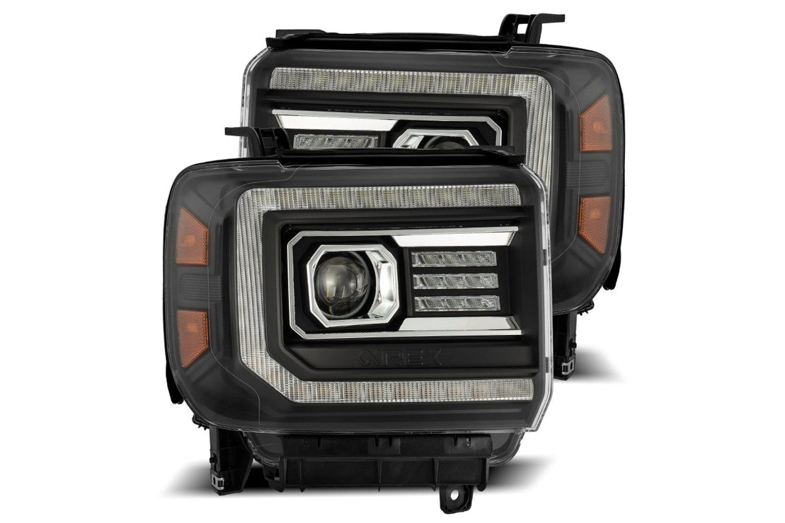 2014-2018 GMC Sierra AlphaRex Headlights - PRIMO DYNAMIC