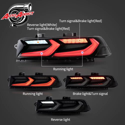 2014-2015 CHEVY CAMARO UMBRA LED TAILLIGHTS - PRIMO DYNAMIC