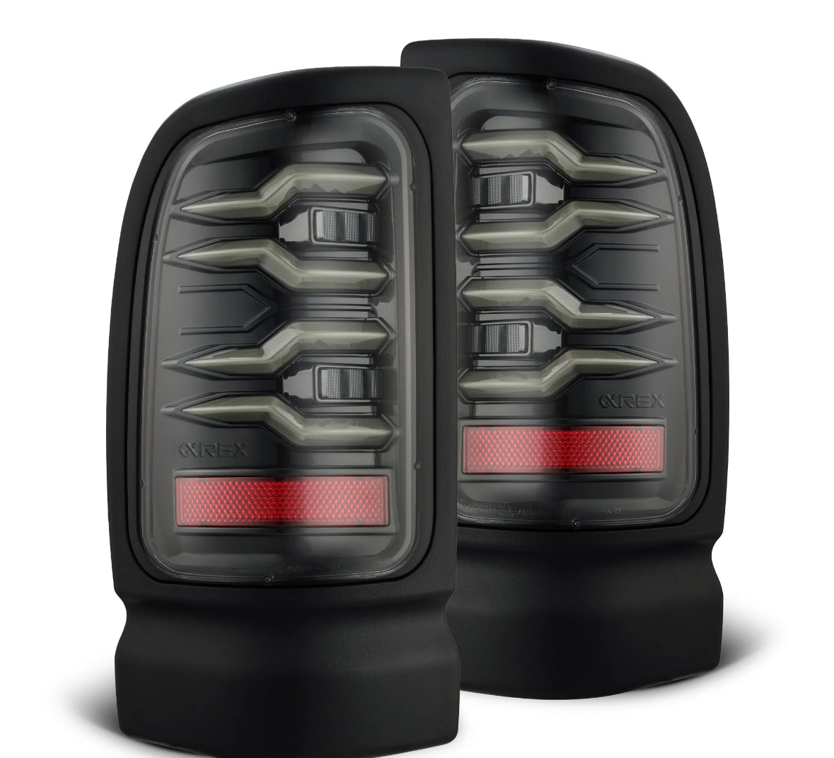 1994-2001 Dodge Ram 1500 LUXX-Series LED Tail Lights Alpha-Black - PRIMO DYNAMIC