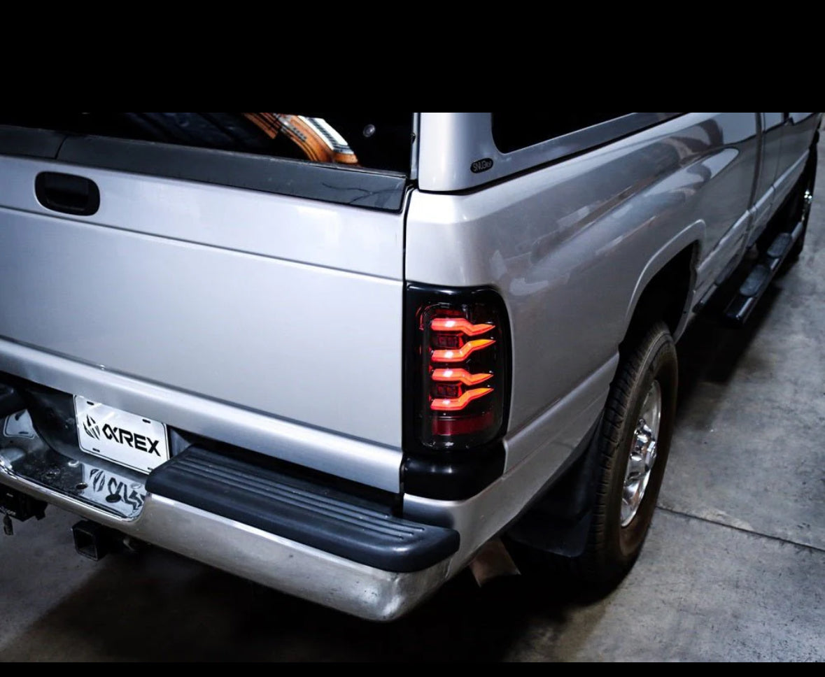1994-2001 Dodge Ram 1500 LUXX-Series LED Tail Lights Alpha-Black - PRIMO DYNAMIC