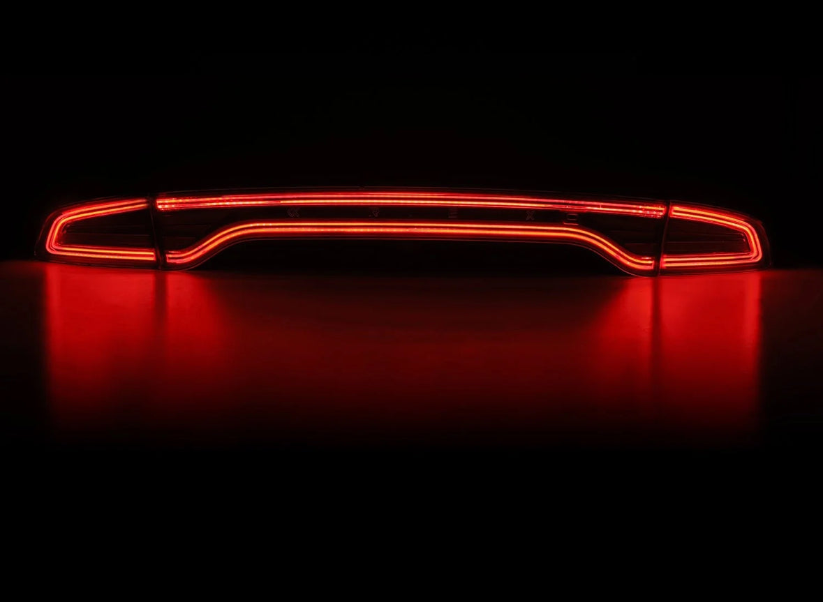 2015-2023 Dodge Charger NOVA-Series Prismatic LED Tail Lights Alpha-Black - PRIMO DYNAMIC