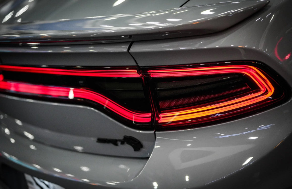 2015-2023 Dodge Charger NOVA-Series Prismatic LED Tail Lights Alpha-Black - PRIMO DYNAMIC
