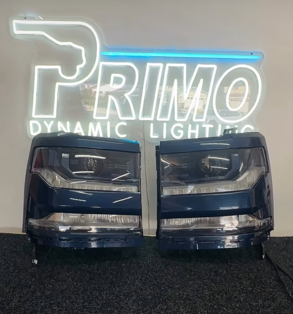 Chevy Silverado 2016-2018 1500 headlights ( fits for HID model only) - PRIMO DYNAMIC