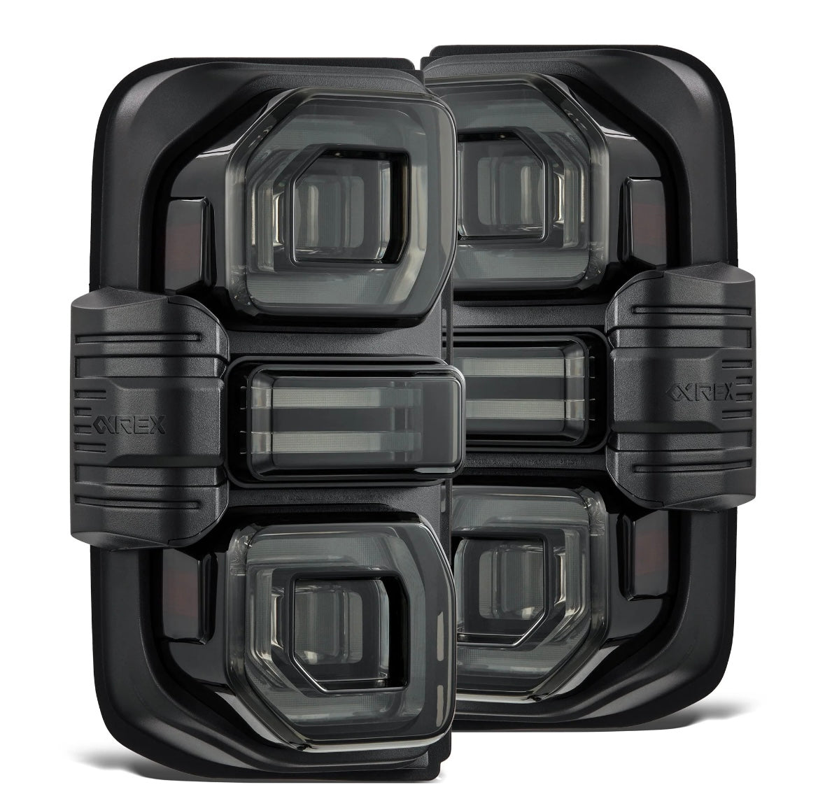 21-25 Ford Bronco NOVA-Series Prismatic LED Tail Lights Alpha-Black - PRIMO DYNAMIC