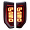 Ford F250 17-22 Illuminated Emblems in Black with Amber, Red, White & Blue LED
