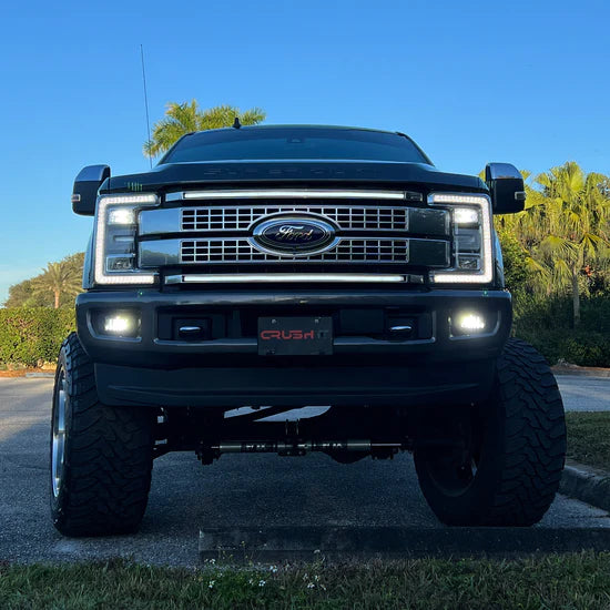 2017-2019 F250 & F350 Platinum Ghost Grille Lights