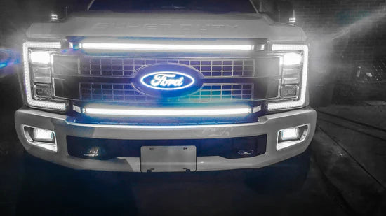 2017-2019 F250 & F350 Platinum Ghost Grille Lights