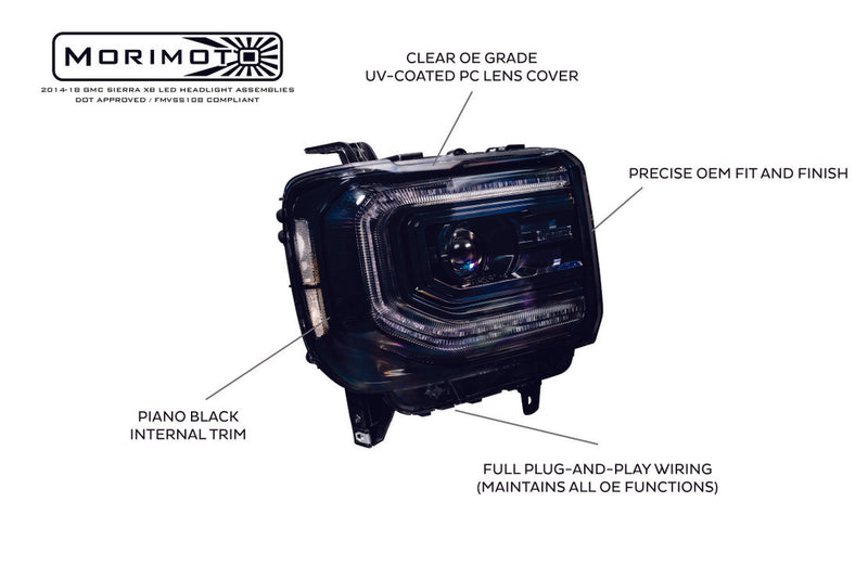 2014-2017 gmc sierra headlight custom XB headlights - PRIMO DYNAMIC