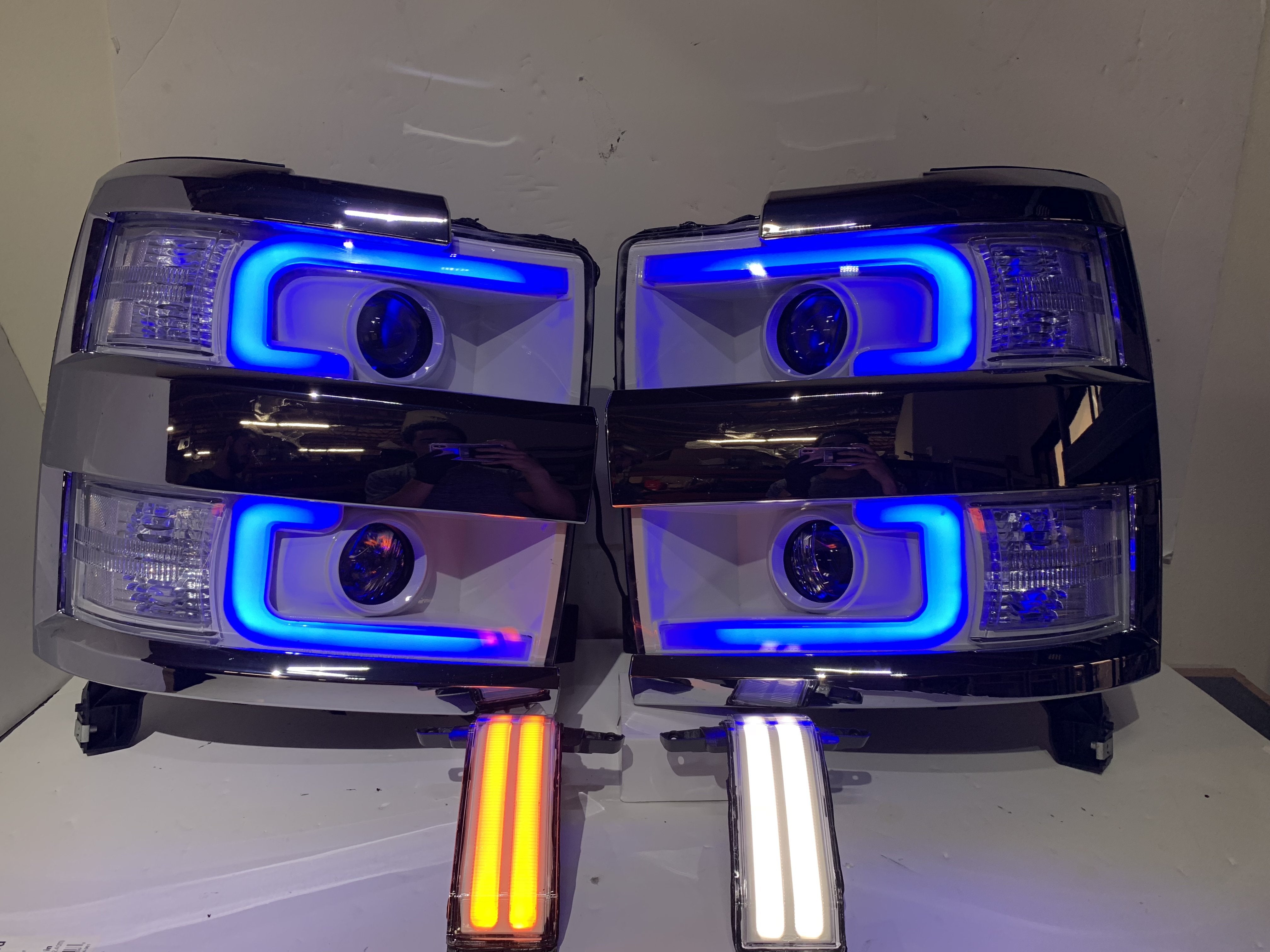 2015-2018 2500/3500 Chevy Silverado "Cyclops Edition" Headlights - PRIMO DYNAMIC