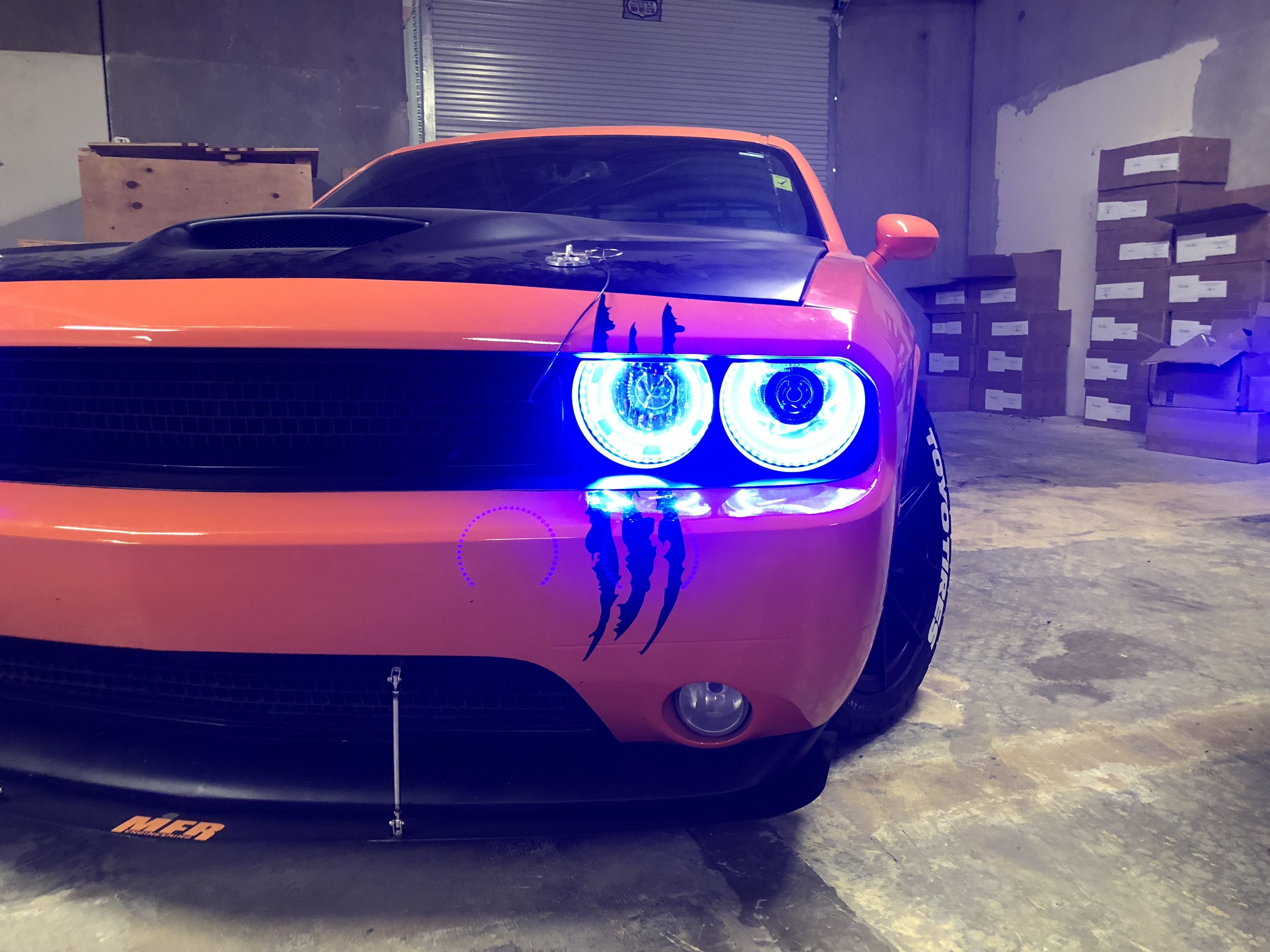 2009-2014 Dodge Challenger Prebuilt LED Headlights - PRIMO DYNAMIC