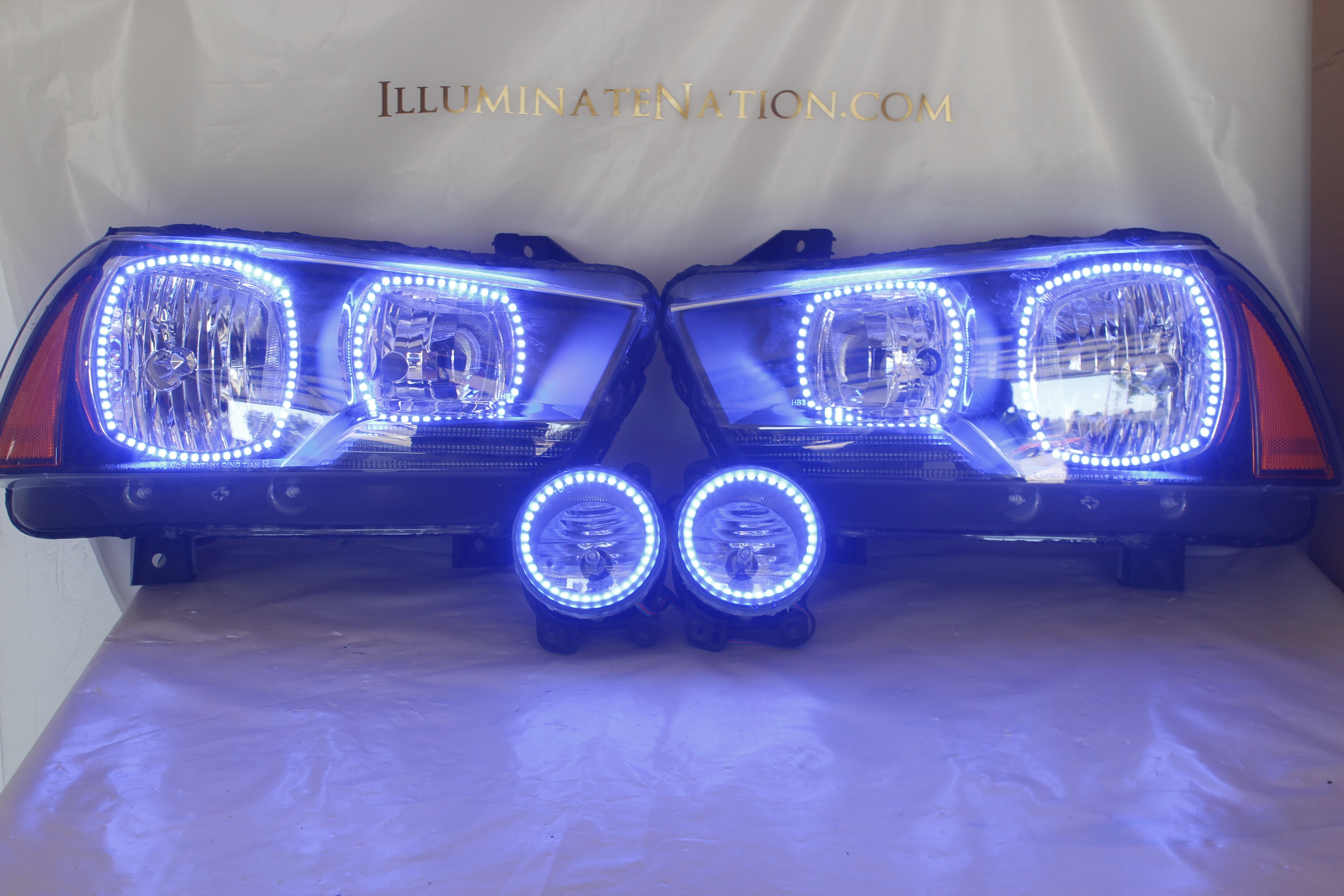 2011-2014 Dodge Charger Prebuilt LED Headlights - PRIMO DYNAMIC
