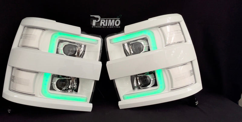2015-2018 2500/3500 Chevy Silverado "AlphaRex Edition" Headlights - PRIMO DYNAMIC