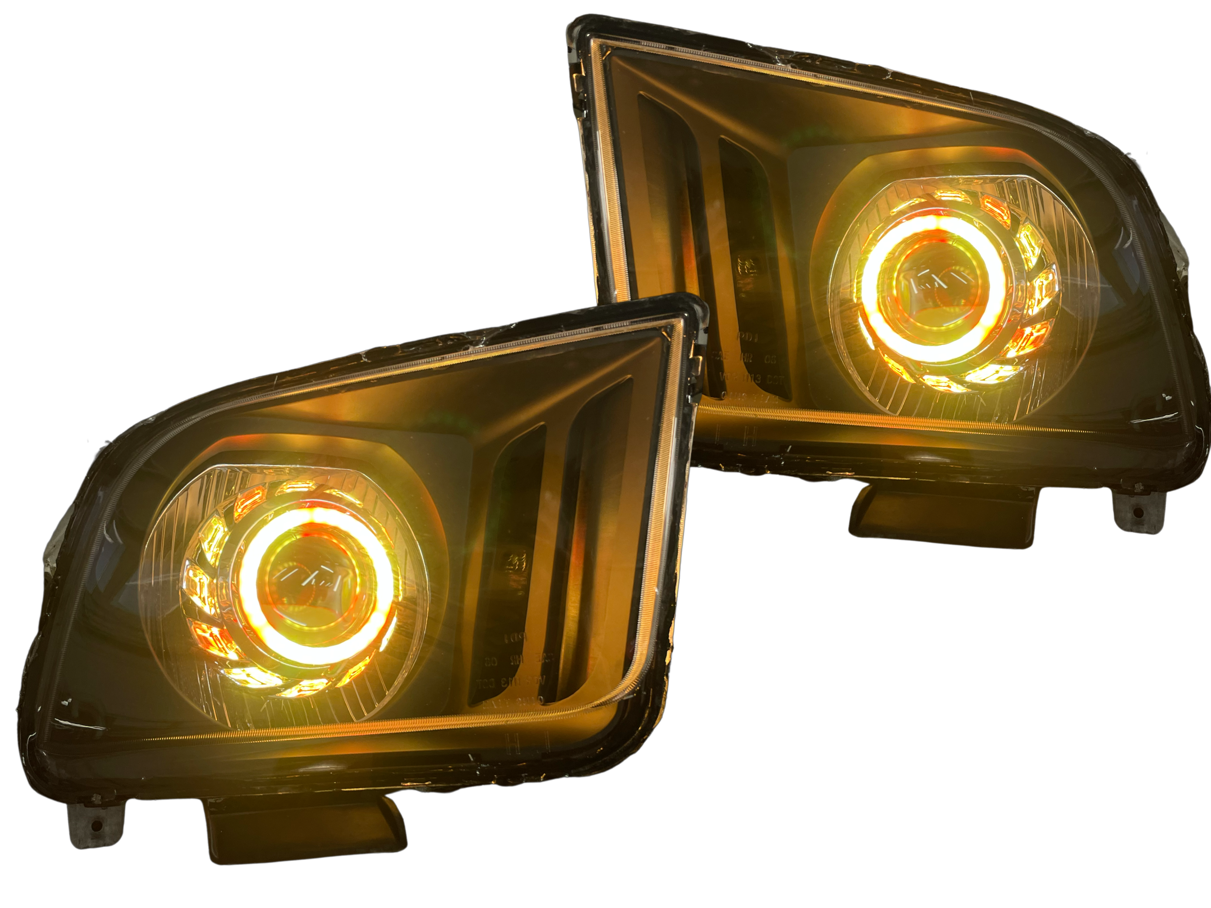2005-2009 Mustang Prebuilt LED Headlights - PRIMO DYNAMIC