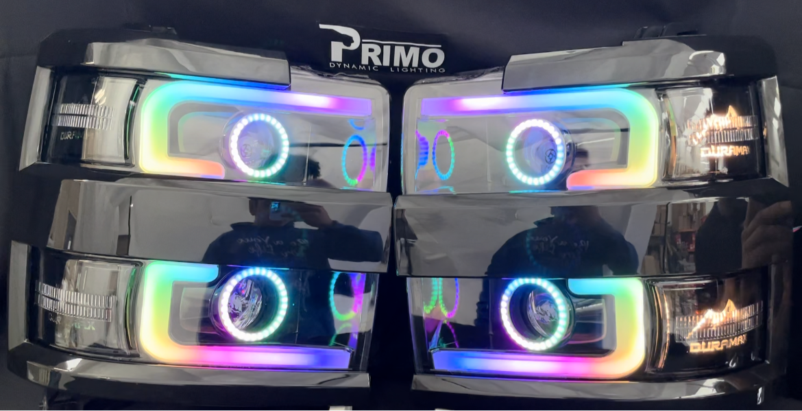 2015-2018 2500/3500 Chevy Silverado "Cyclops Edition" Headlights - PRIMO DYNAMIC