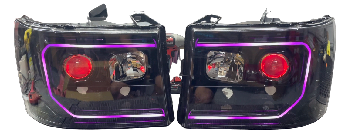 2007-2013 GMC Sierra Cyclops Edition Headlights - PRIMO DYNAMIC