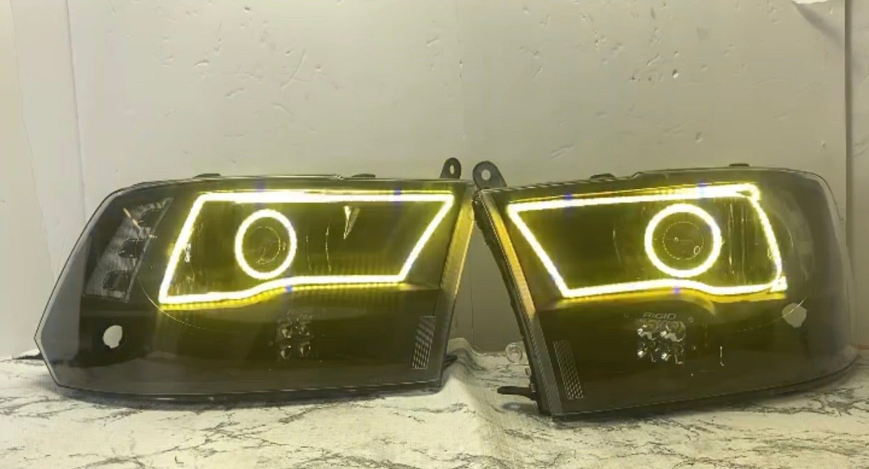 2009-2017 Dodge Ram Quad Prebuilt LED Headlights - PRIMO DYNAMIC