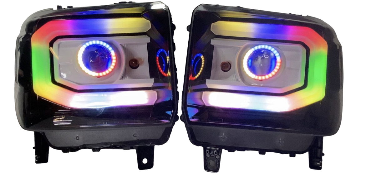 2014-2016 GMC Sierra C-bar Edition Headlights - PRIMO DYNAMIC