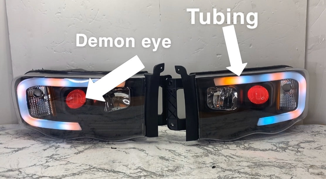 dodge ram 02-05 prebuilt custom headlight - PRIMO DYNAMIC