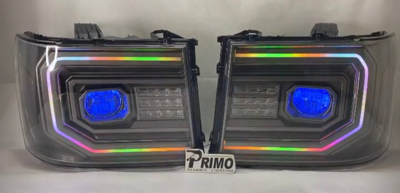 2007-2013 Gmc Sierra alpharex headlights - PRIMO DYNAMIC