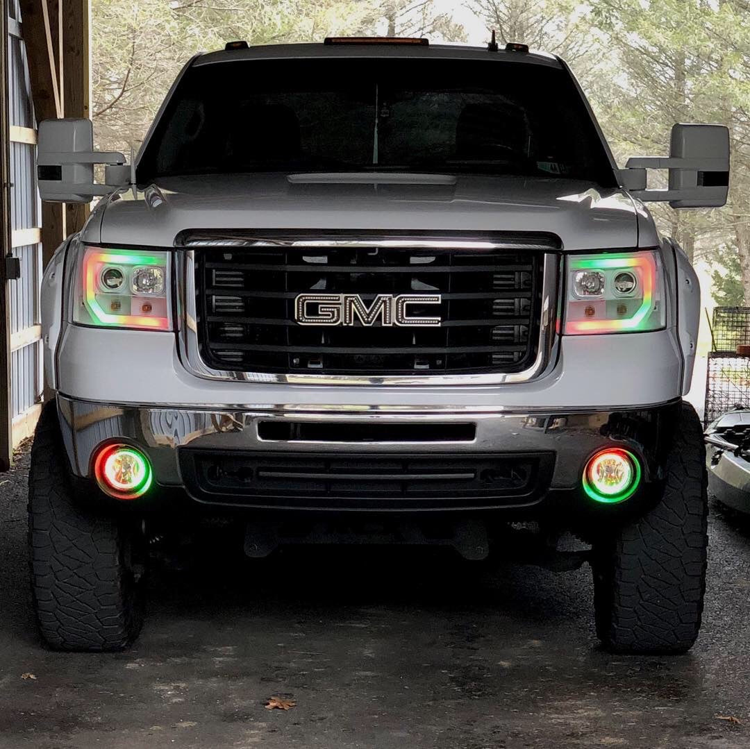 2007-2013 GMC Sierra Prebuilt LED "Cyclops Edition" Headlights - PRIMO DYNAMIC