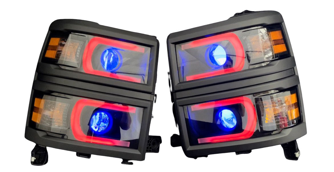 2014-2015 1500 Chevy Silverado "Cyclops Edition" Headlights - PRIMO DYNAMIC