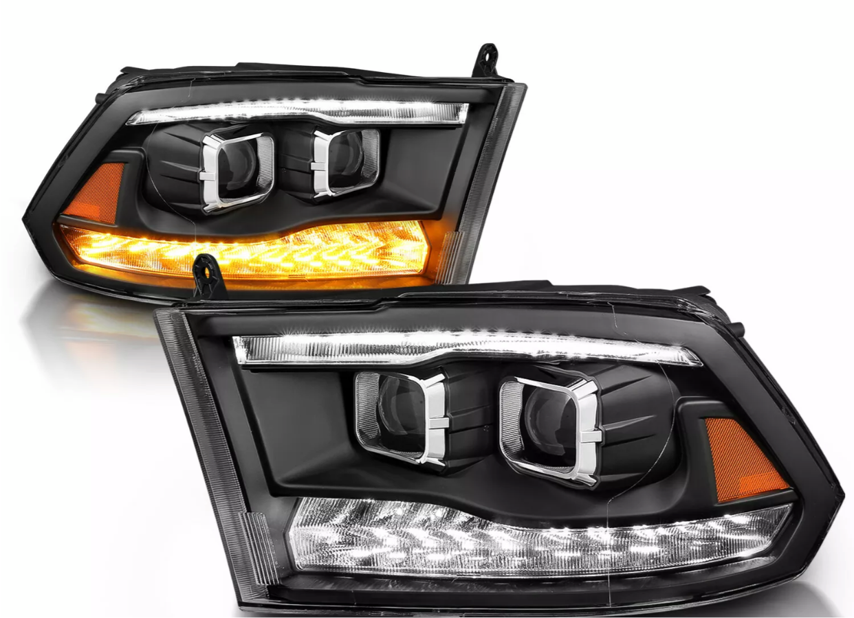 2009-2019 Dodge Ram Projector Prebuilt Headlights cyclops edition - PRIMO DYNAMIC