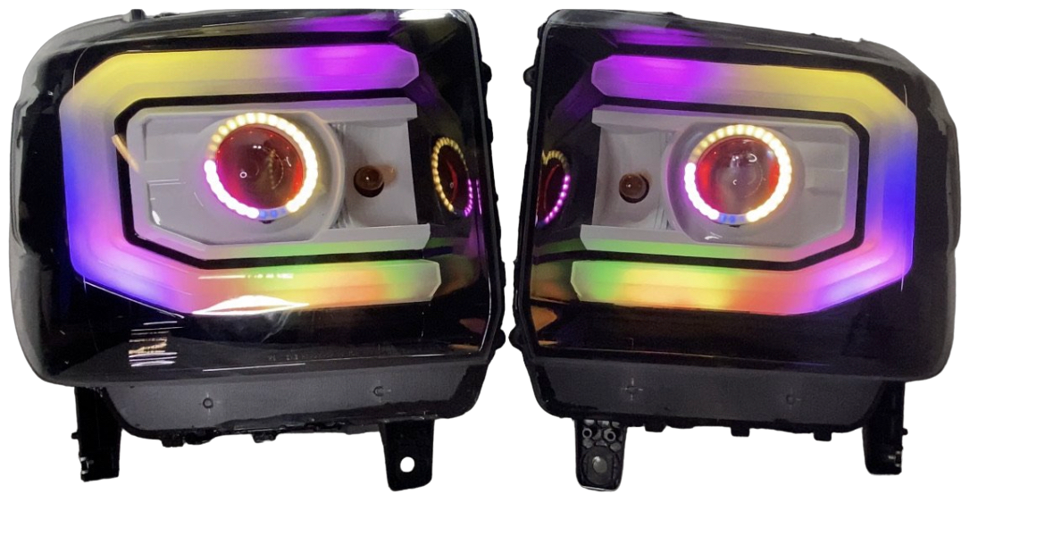 2014-2016 GMC Sierra C-bar Edition Headlights - PRIMO DYNAMIC