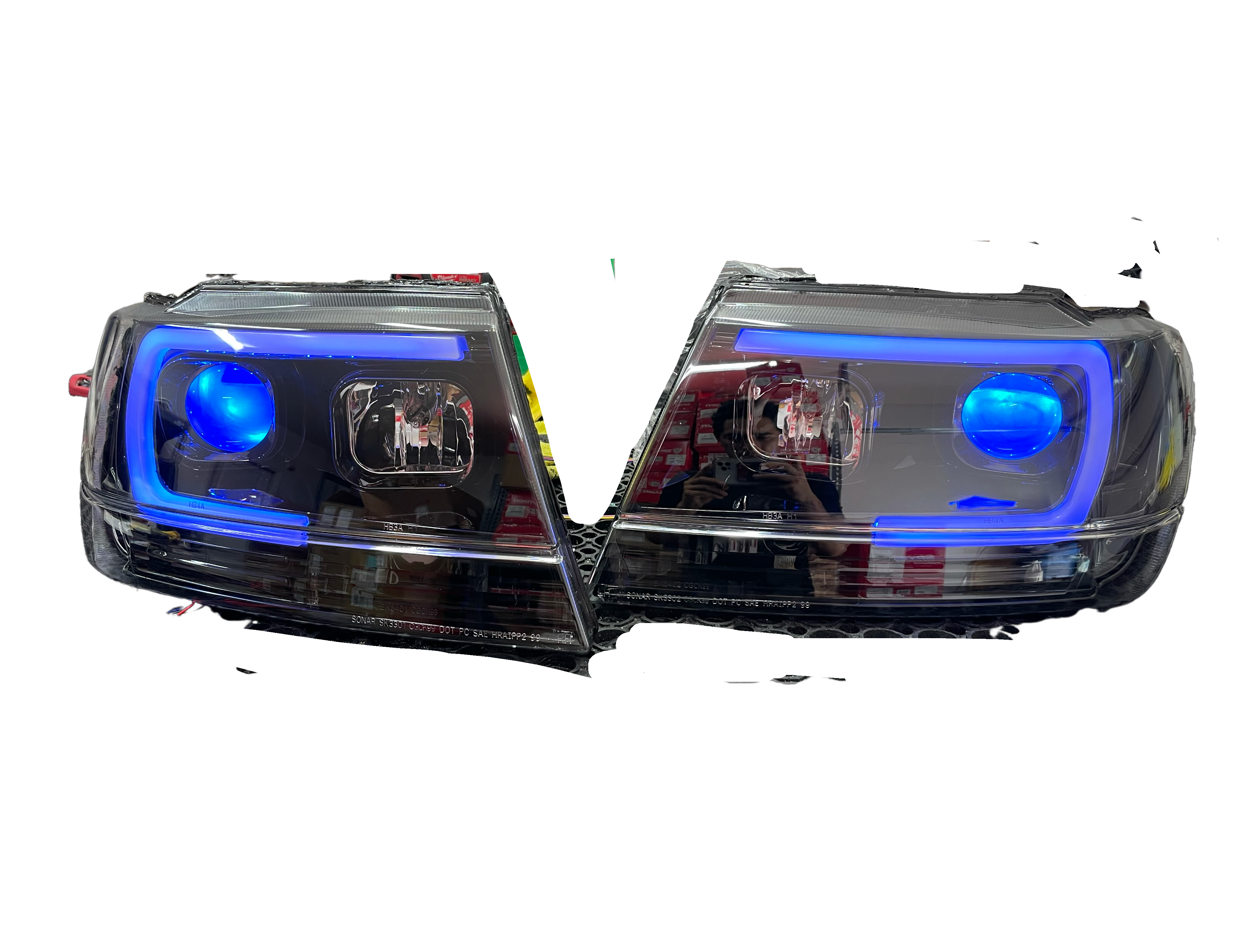 1999-2004 Jeep Grand Cherokee Cyclops Headlights - PRIMO DYNAMIC