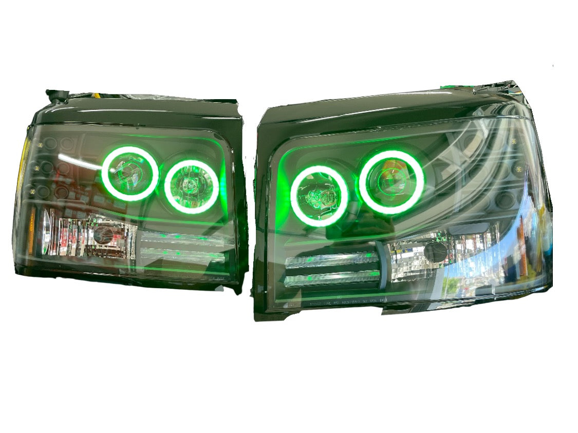 1994-2004 Ford F-250/F-350 LED Projector Headlights - PRIMO DYNAMIC