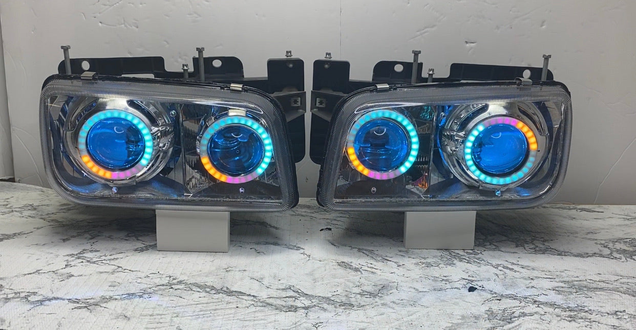 Cadillac Escalade 1999-2000 custom prebuilt headlights - PRIMO DYNAMIC