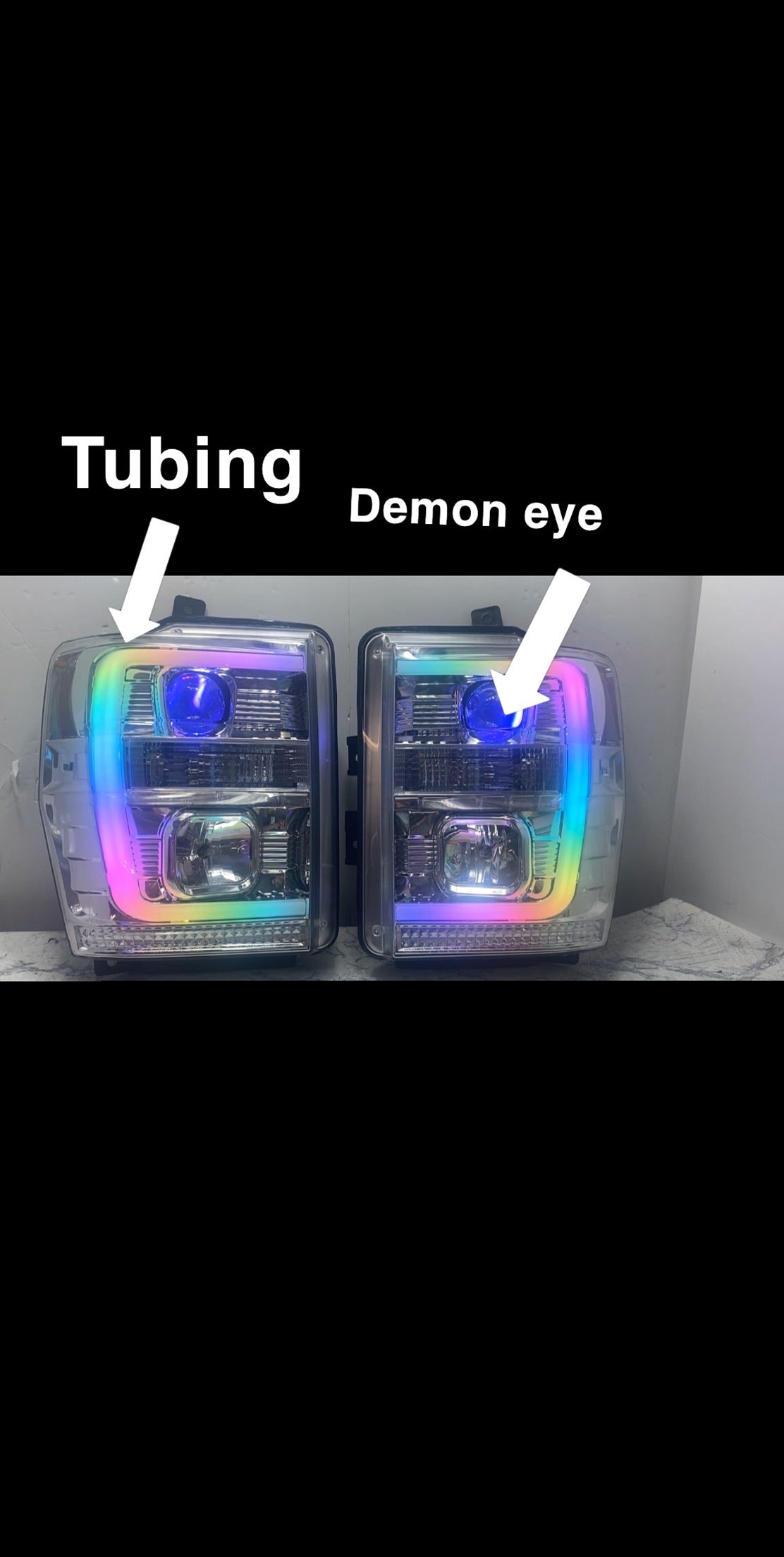 08-10 Ford F-250 F-350 cyclops edition headlights - PRIMO DYNAMIC