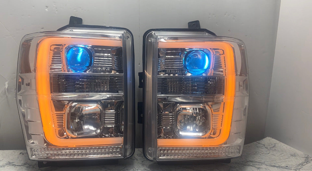 08-10 Ford F-250 F-350 cyclops edition headlights - PRIMO DYNAMIC
