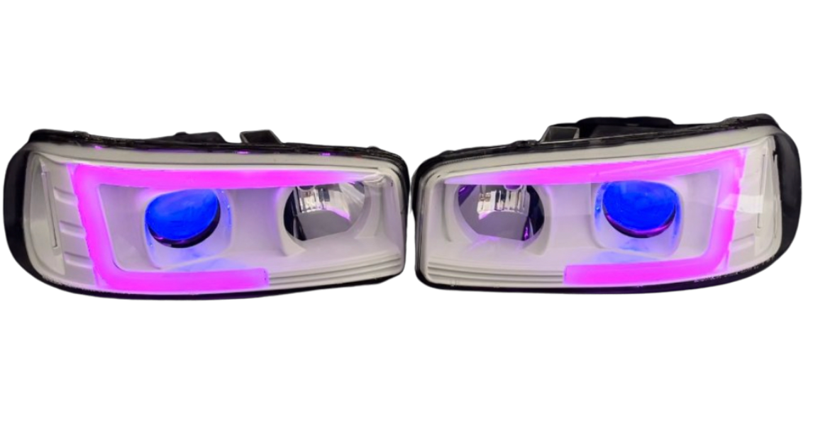 1999-2006 GMC Sierra Cyclops Headlights - PRIMO DYNAMIC