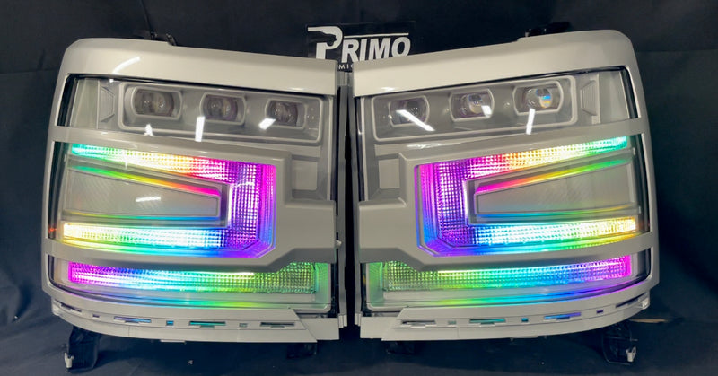 2016-2018 1500 Chevy Silverado XB LED Headlights - PRIMO DYNAMIC