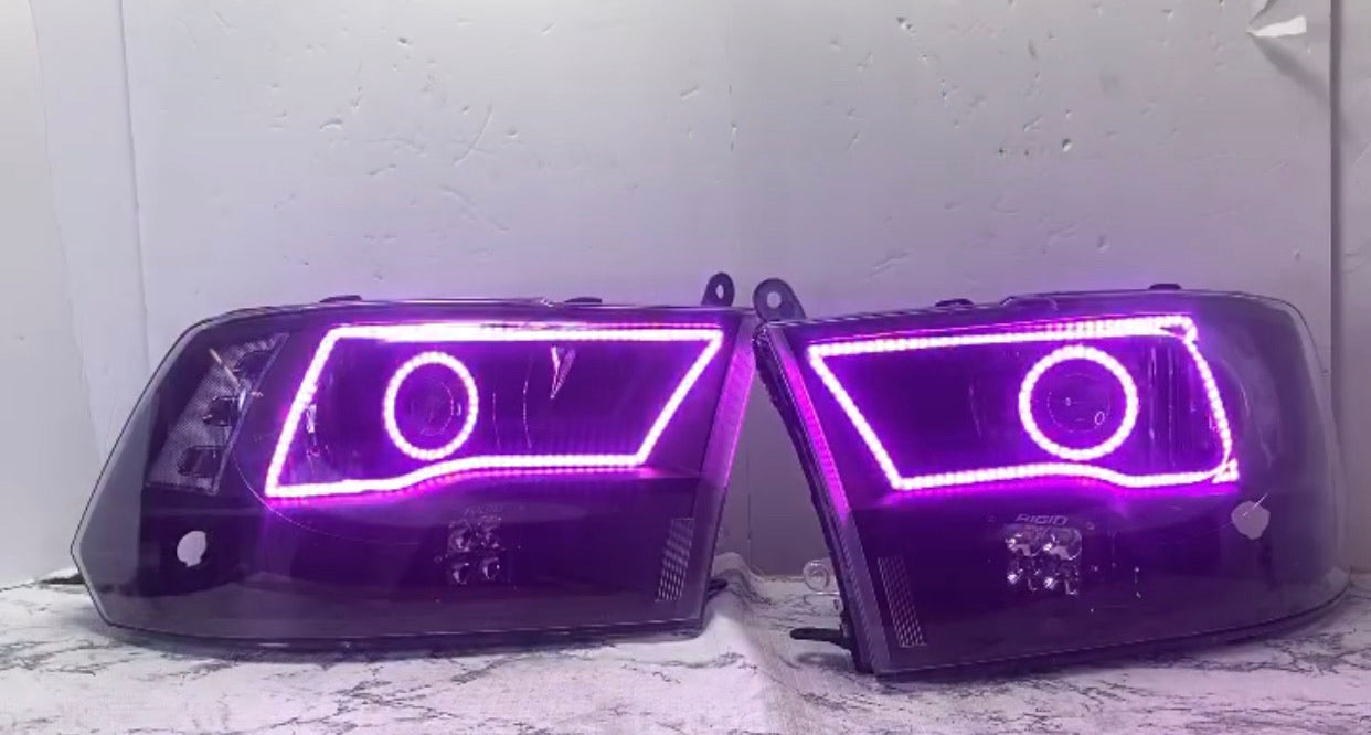 2009-2017 Dodge Ram Quad Prebuilt LED Headlights - PRIMO DYNAMIC
