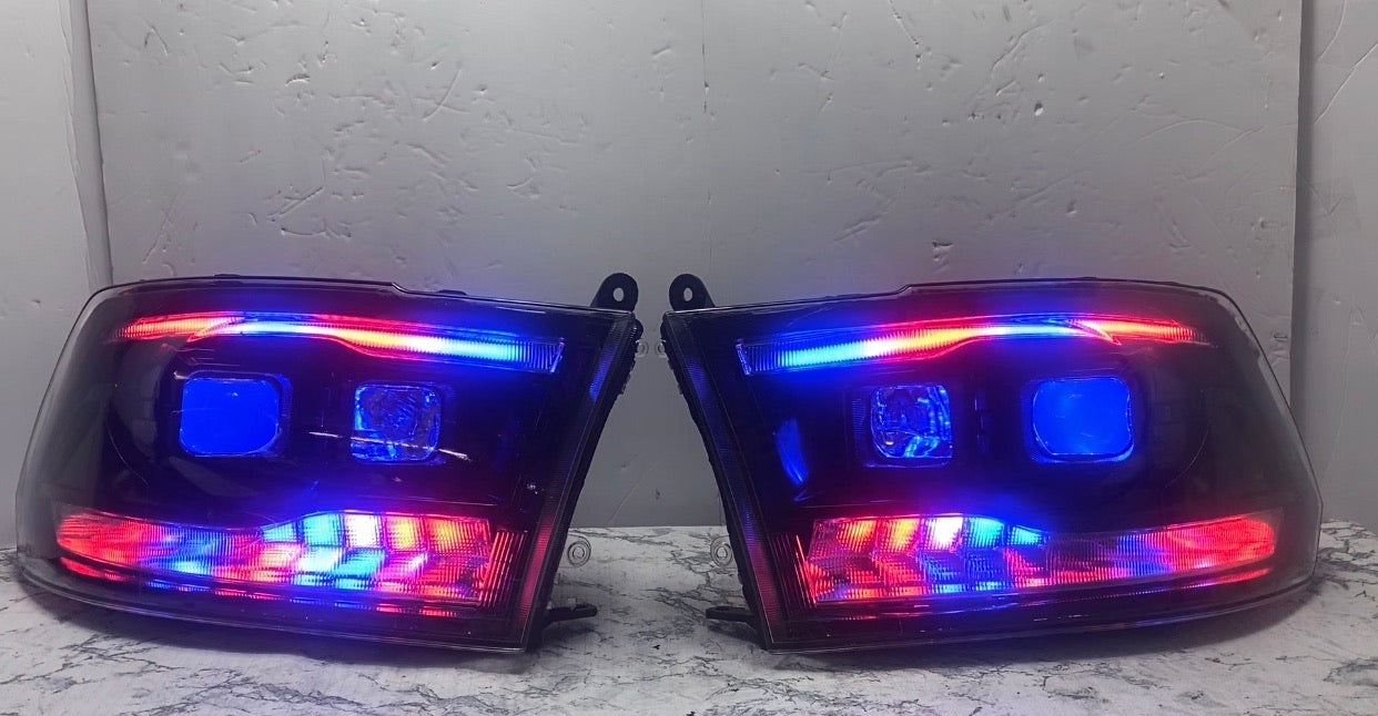 2009-2019 Dodge Ram Projector Prebuilt Headlights cyclops edition - PRIMO DYNAMIC