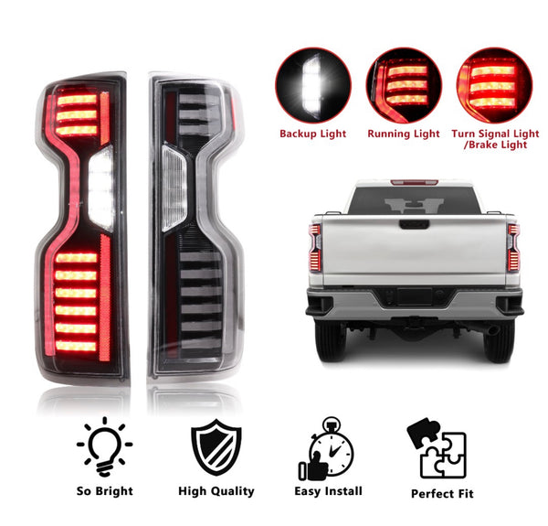 2019-2021 Chevy Silverado Taillights 1500 , 2500 and 3500 - PRIMO DYNAMIC