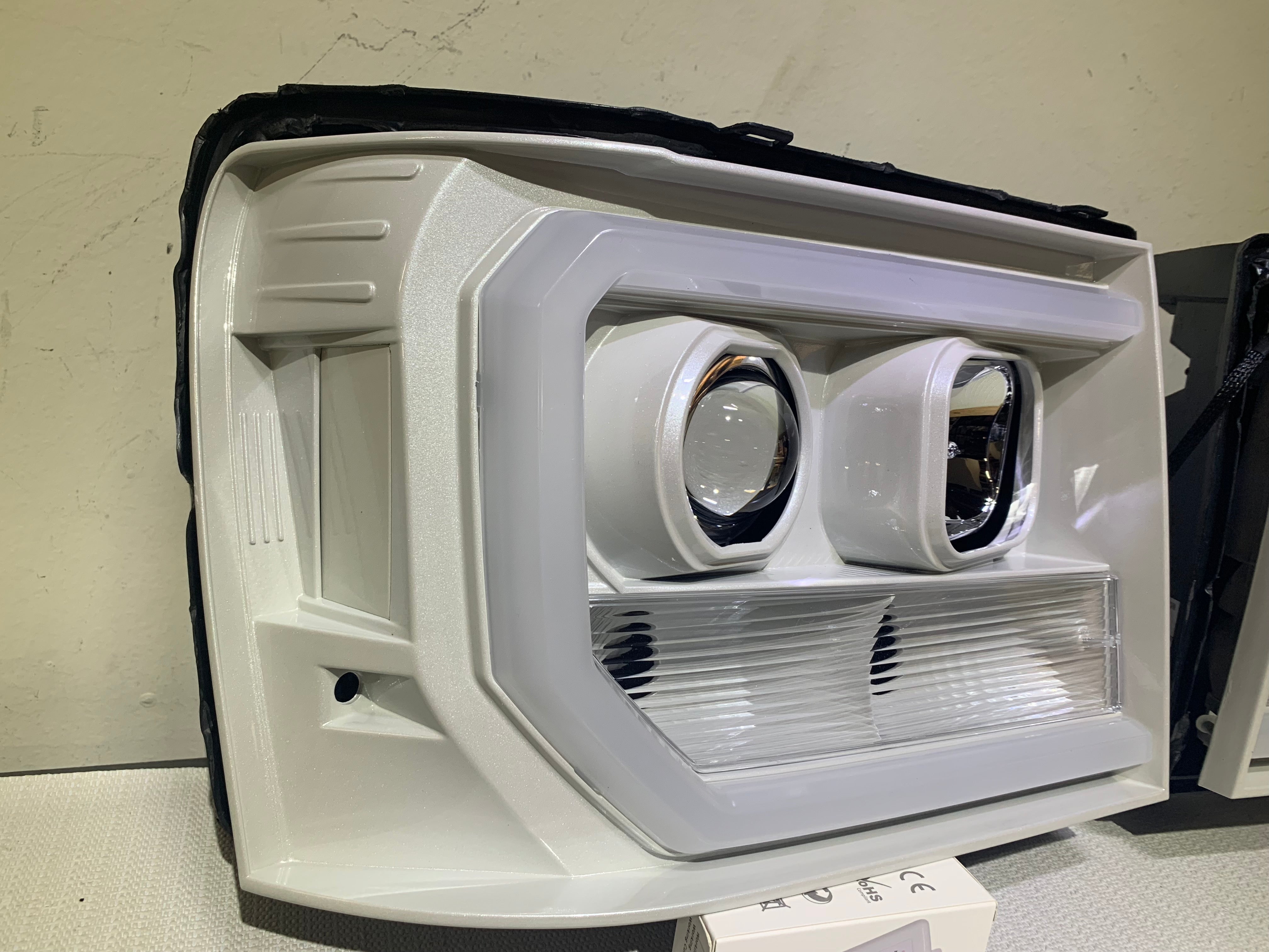 2007-2013 GMC Sierra Prebuilt LED "Cyclops Edition" Headlights - PRIMO DYNAMIC