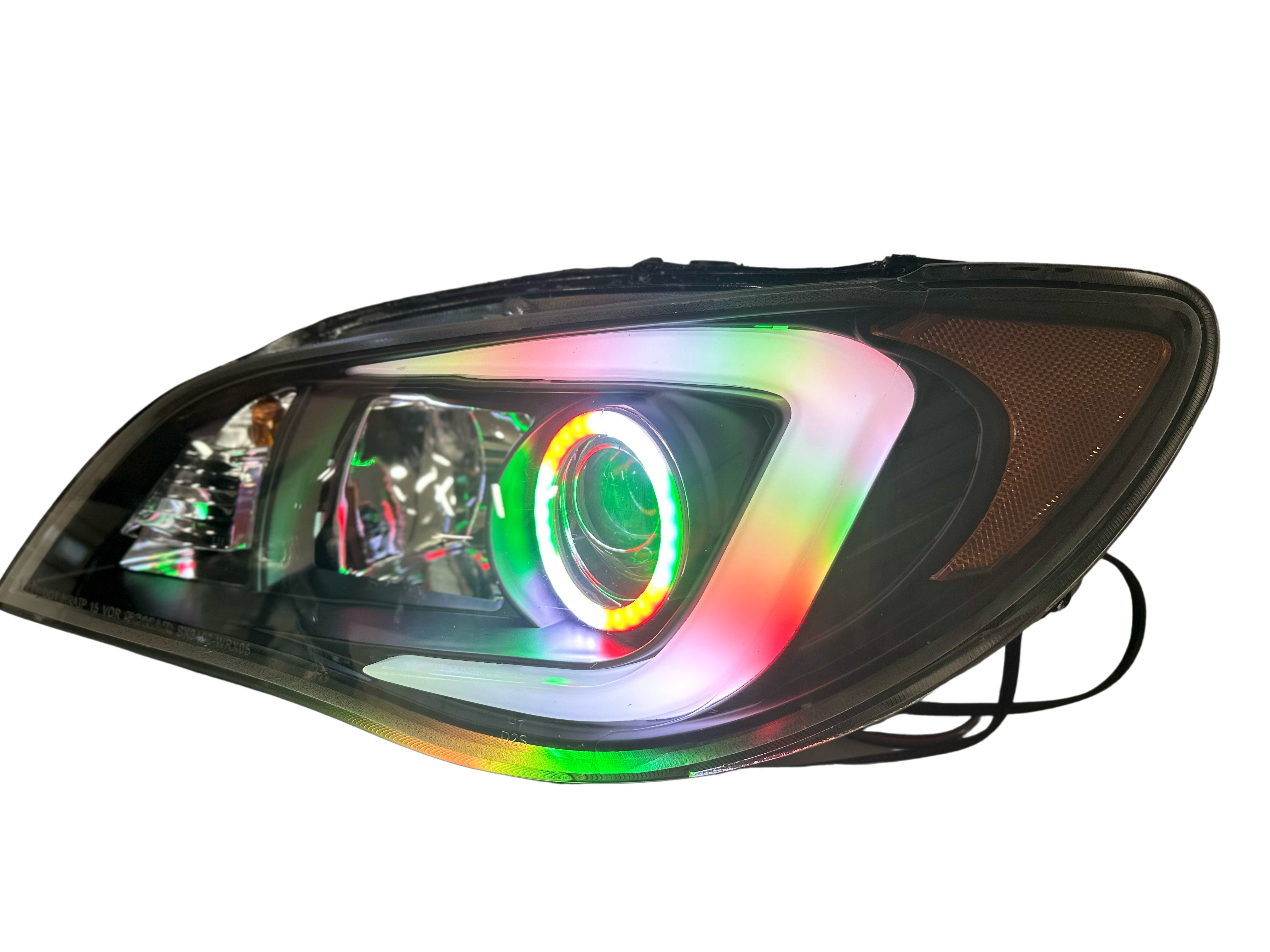 2006-2007 Subaru Impreza WRX Black Housing Projector Headlights - PRIMO DYNAMIC