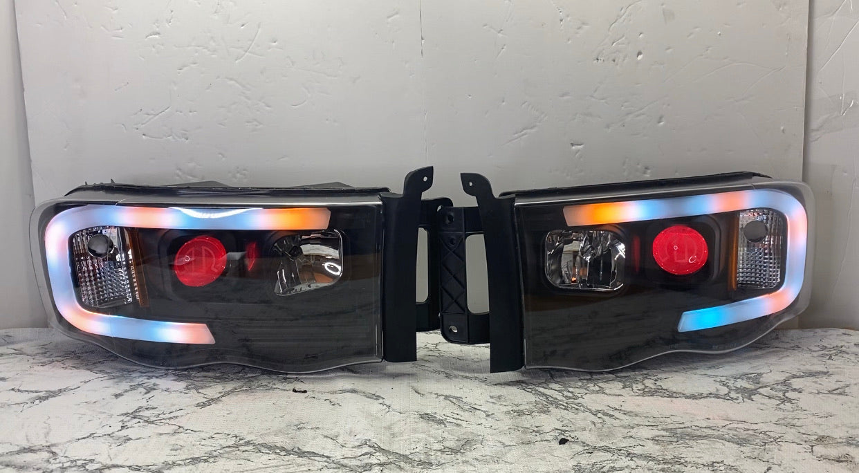 dodge ram 02-05 prebuilt custom headlight - PRIMO DYNAMIC