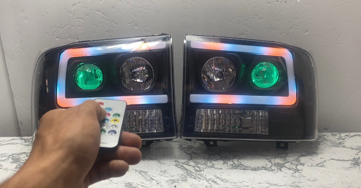 1999-2004 Ford F-250 F-350 Projector Headlights - PRIMO DYNAMIC